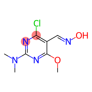 4-chloro-2-(dimethylamino)-6-methoxy-5-pyrimidinecarbaldehyde oxime