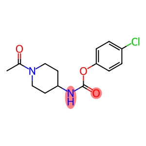 4-chlorophenyl N-(1-acetyl-4-piperidyl)carbamate