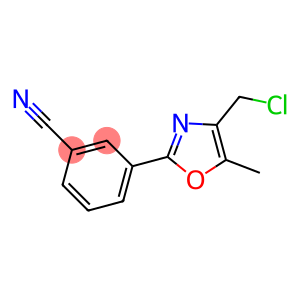 3-(4-(CHLOROMETHYL)-5-METHYLOXAZOL-2-YL)BENZONITRILE