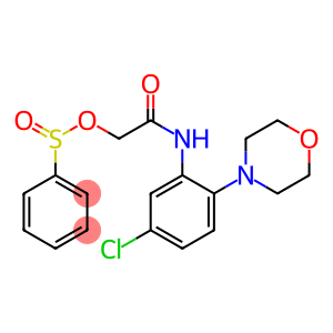 2-(5-chloro-2-morpholinoanilino)-2-oxoethyl benzenesulfinate