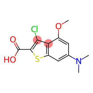 3-chloro-6-(dimethylamino)-4-methoxybenzo[b]thiophene-2-carboxylic acid