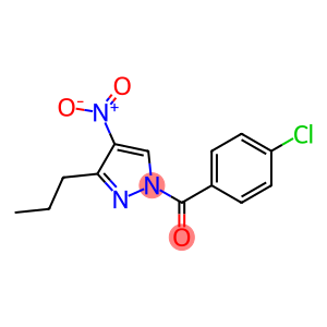 (4-chlorophenyl)(4-nitro-3-propyl-1H-pyrazol-1-yl)methanone