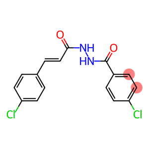 4-chloro-N'-[(E)-3-(4-chlorophenyl)-2-propenoyl]benzenecarbohydrazide