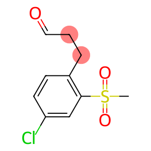 3-(4-chloro-2-(methylsulfonyl)phenyl)propanal