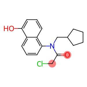 2-chloro-N-(cyclopentylmethyl)-N-(1-hydroxynaphthalen-5-yl)acetamide