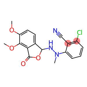 2-chloro-6-[2-(4,5-dimethoxy-3-oxo-1,3-dihydroisobenzofuran-1-yl)-1-methylhydrazino]benzonitrile