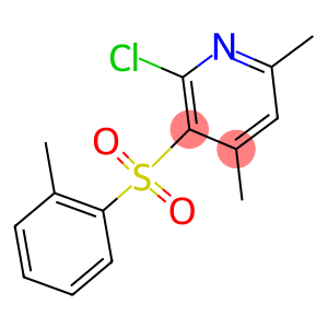 2-chloro-4,6-dimethyl-3-[(2-methylphenyl)sulfonyl]pyridine