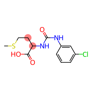 2-{[(3-chloroanilino)carbonyl]amino}-4-(methylthio)butanoic acid