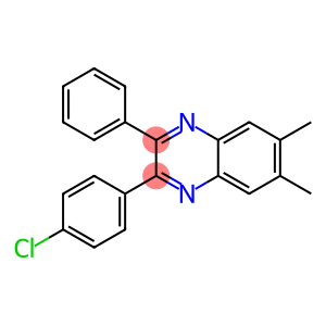 2-(4-chlorophenyl)-6,7-dimethyl-3-phenylquinoxaline