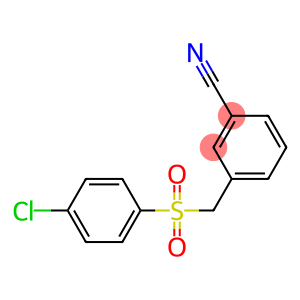 3-((4-chlorophenylsulfonyl)methyl)benzonitrile