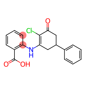 2-[(2-chloro-3-oxo-5-phenyl-1-cyclohexenyl)amino]benzenecarboxylic acid