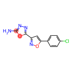 5-[5-(4-chlorophenyl)-3-isoxazolyl]-1,3,4-oxadiazol-2-ylamine