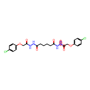 2-(4-chlorophenoxy)-N'-(6-{2-[(4-chlorophenoxy)acetyl]hydrazino}-6-oxohexanoyl)acetohydrazide