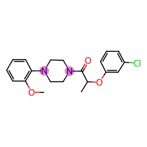 1-[2-(3-chlorophenoxy)propanoyl]-4-(2-methoxyphenyl)piperazine