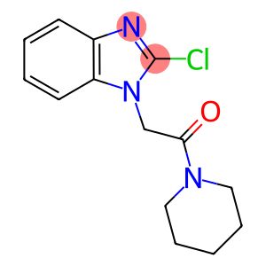 2-chloro-1-[2-oxo-2-(1-piperidinyl)ethyl]-1H-benzimidazole