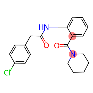 2-(4-chlorophenyl)-N-[2-(1-piperidinylcarbonyl)phenyl]acetamide