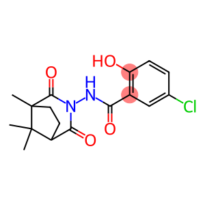 5-chloro-2-hydroxy-N-(1,8,8-trimethyl-2,4-dioxo-3-azabicyclo[3.2.1]oct-3-yl)benzamide