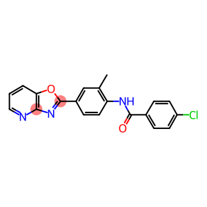 4-chloro-N-(2-methyl-4-[1,3]oxazolo[4,5-b]pyridin-2-ylphenyl)benzamide