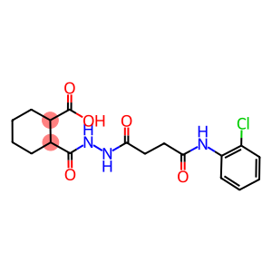 2-({2-[4-(2-chloroanilino)-4-oxobutanoyl]hydrazino}carbonyl)cyclohexanecarboxylic acid