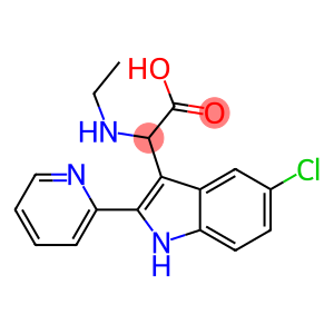 2-(5-CHLORO-2-(PYRIDIN-2-YL)-1H-INDOL-3-YL)-2-(ETHYLAMINO)ACETIC ACID