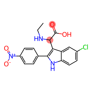 2-(5-CHLORO-2-(4-NITROPHENYL)-1H-INDOL-3-YL)-2-(ETHYLAMINO)ACETIC ACID