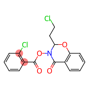 2-(2-CHLOROETHYL)-4-OXO-3,4-DIHYDRO-2H-1,3-BENZOXAZIN-3-YL 2-CHLOROBENZOATE, TECH