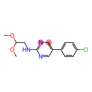 5-(4-CHLOROPHENYL)-N-(2,2-DIMETHOXYETHYL)PYRIMIDIN-2-AMINE