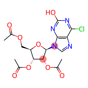 6-CHLORO-2-HYDROXY-9-(2',3',5'-TRI-O-ACETYL-BETA-D-RIBOFURANOSYL)PURINE