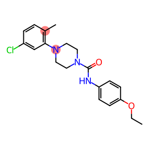 (4-(5-CHLORO-2-METHYLPHENYL)PIPERAZINYL)-N-(4-ETHOXYPHENYL)FORMAMIDE