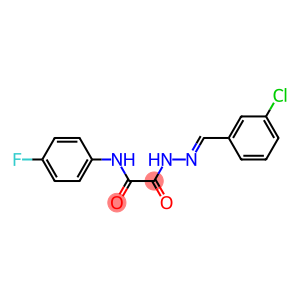 2-[2-(3-chlorobenzylidene)hydrazino]-N-(4-fluorophenyl)-2-oxoacetamide