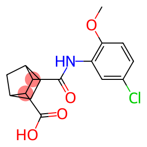 3-[(5-chloro-2-methoxyanilino)carbonyl]bicyclo[2.2.1]heptane-2-carboxylic acid