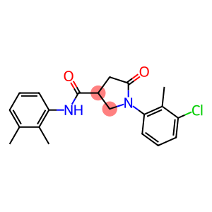 1-(3-chloro-2-methylphenyl)-N-(2,3-dimethylphenyl)-5-oxo-3-pyrrolidinecarboxamide