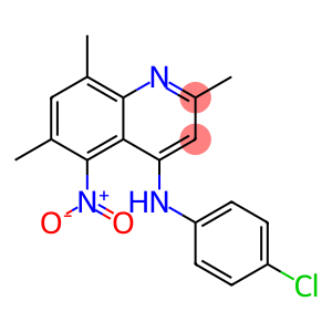 4-(4-chloroanilino)-5-nitro-2,6,8-trimethylquinoline