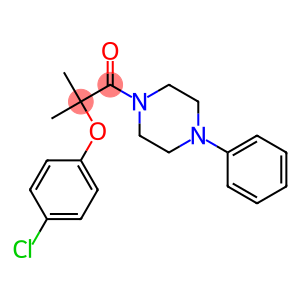 4-chlorophenyl 1,1-dimethyl-2-oxo-2-(4-phenyl-1-piperazinyl)ethyl ether