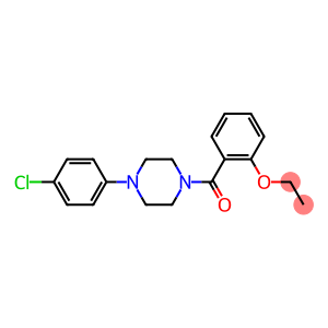 2-{[4-(4-chlorophenyl)-1-piperazinyl]carbonyl}phenyl ethyl ether