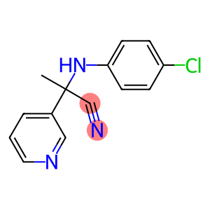 2-(4-chloroanilino)-2-(3-pyridinyl)propanenitrile