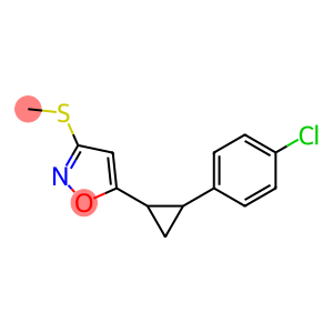 5-[2-(4-chlorophenyl)cyclopropyl]-3-isoxazolyl methyl sulfide