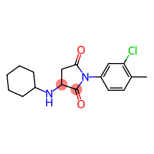 1-(3-chloro-4-methylphenyl)-3-(cyclohexylamino)pyrrolidine-2,5-dione