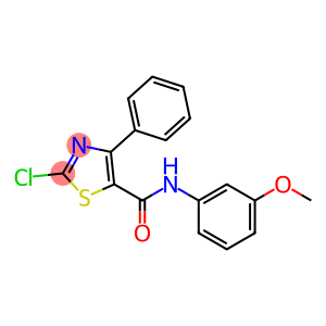 2-chloro-N-(3-methoxyphenyl)-4-phenyl-1,3-thiazole-5-carboxamide