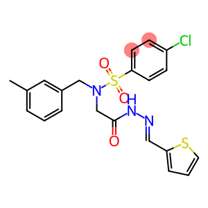 4-chloro-N-(3-methylbenzyl)-N-{2-oxo-2-[2-(2-thienylmethylene)hydrazino]ethyl}benzenesulfonamide