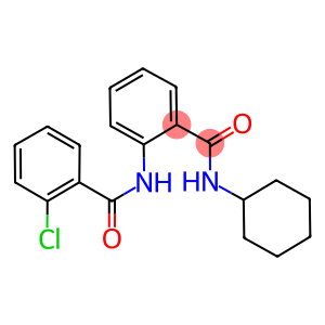 2-[(2-chlorobenzoyl)amino]-N-cyclohexylbenzamide