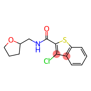 3-chloro-N-(tetrahydro-2-furanylmethyl)-1-benzothiophene-2-carboxamide