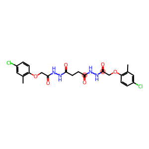 2-(4-chloro-2-methylphenoxy)-N'-(4-{2-[(4-chloro-2-methylphenoxy)acetyl]hydrazino}-4-oxobutanoyl)acetohydrazide