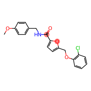 5-[(2-chlorophenoxy)methyl]-N-(4-methoxybenzyl)-2-furamide