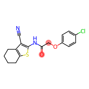 2-(4-chlorophenoxy)-N-(3-cyano-4,5,6,7-tetrahydro-1-benzothien-2-yl)acetamide