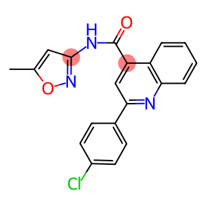 2-(4-chlorophenyl)-N-(5-methyl-3-isoxazolyl)-4-quinolinecarboxamide