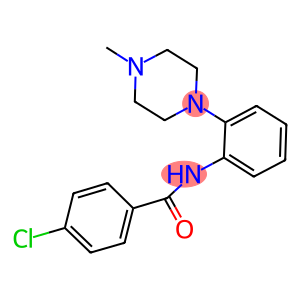 4-chloro-N-[2-(4-methyl-1-piperazinyl)phenyl]benzamide