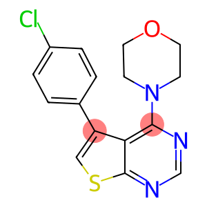 5-(4-chlorophenyl)-4-(4-morpholinyl)thieno[2,3-d]pyrimidine