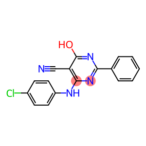 4-(4-chloroanilino)-6-hydroxy-2-phenyl-5-pyrimidinecarbonitrile