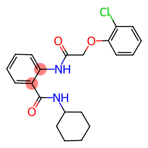 2-{[(2-chlorophenoxy)acetyl]amino}-N-cyclohexylbenzamide